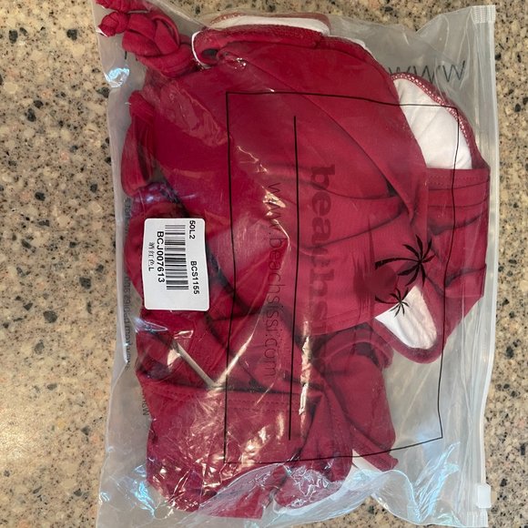 Beachsissi , wine color, size large, bikini - Picture 4 of 5